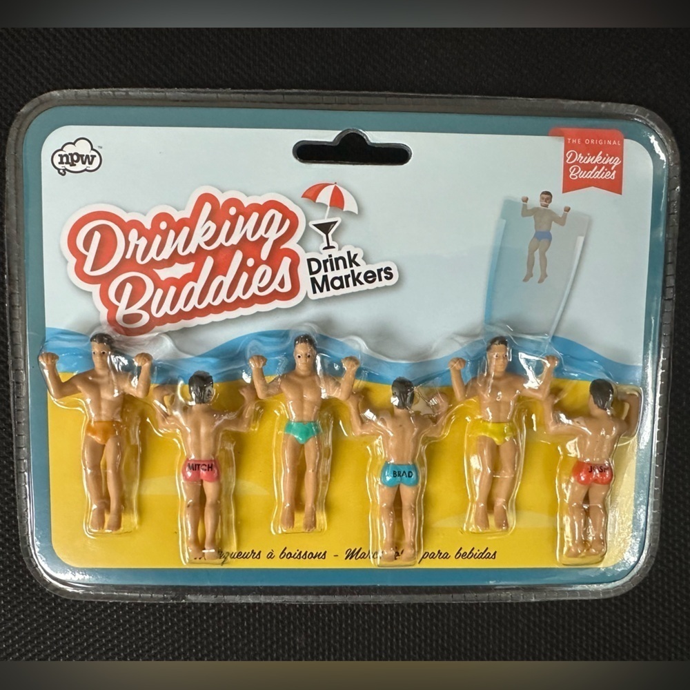 NPW Drink Markers Drinking Buddies New novelty‎ Brad Mitch Josh